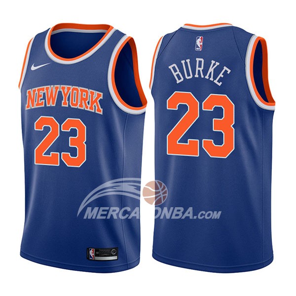 Maglia NBA New York Knicks Trey Burke Icon 2017-18 Blu